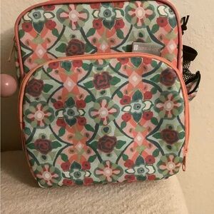 NEW Colorful Floral lunch case or makeup case